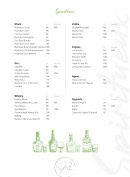Menu Le Patio - Les spiritieux