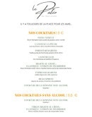Menu Le Patio - Les cocktails et cocktails sans alcools