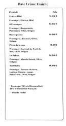 Carte et menu de Le Brévillois à Breville — Les pizzas crèmes