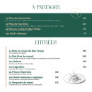 Menu Bon Temps - A partager et entrées