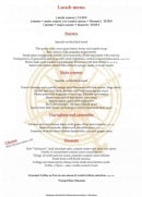 Menu La Boussole - Lunch menu 1