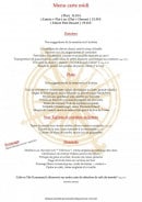 Menu La Boussole - Menu carte midi 1