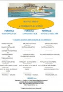 Carte et menu de La Goul'Beun'aise à La Rochelle — Le buffet froid