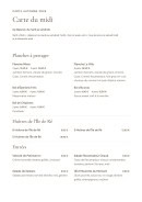 Carte et menu de La Villa Blanche à La Rochelle — Carte du midi : planches, huîtres et entrées