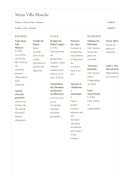 Carte et menu de La Villa Blanche à La Rochelle — Menu Villa Blanche du midi