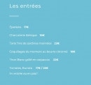 Carte et menu de La Yole de Chris à La Rochelle — Les entrées
