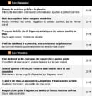 Menu Le Comptoir des Voyages - Les poissons et viandes