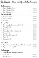Menu Les Fils à Maman - Les bières, cocktails, apéritifs et champagne