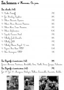 Menu Les Fils à Maman - Les alcools et digestifs