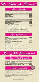 Menu Mamie Bigoude - Les crêpes