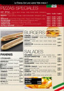 Menu La Sirena - Les burgers, salades, ...