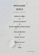 Carte et menu de La Cazuela à Saint Georges de Didonne — Menu plage