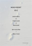 Carte et menu de La Cazuela à Saint Georges de Didonne — Menu enfant