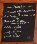 Menu La Gourmandine - La formule du jour