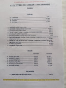 Carte et menu de Les Viviers de L'Océan à Esnandes — Huîtres, moules et salades