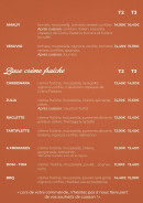 Carte et menu de Vincenzo Pizza à Esnandes — Les pizzas base sauce tomate (suite), pizzas base crème fraîche