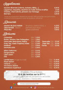 Carte et menu de Vincenzo Pizza à Esnandes — Les desserts, boissons, ...