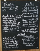 Carte et menu de La Passerelle à L' Houmeau — L'ardoise