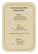 Menu Les Terrasses Du Pilori - Menu à 19,5€