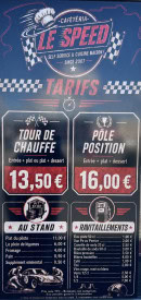 Carte et menu de Le Speed à Perigny — page 1
