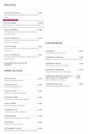 Menu Le Floor - Les mojitos, les sans alcool ...