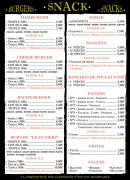 Menu Pizza Don Giovanni - Les burgers, kebabs, nuggets...