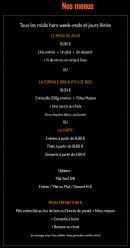 Carte et menu de Route 137 à Saint Genis de Saintonge — Les menus