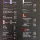 Carte et menu de La camaraderie à Saint Pierre d'Oleron — Boissons