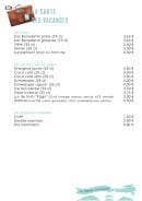 Menu Le Marais Gourmand - Les eaux, jus de fruits, sodas,...