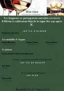 Carte et menu de Cabane Omers à Marennes-Hiers-Brouage  — Vins