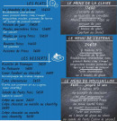 Carte et menu de Cité de l'Huître à Marennes-Hiers-Brouage  — Plats, desserts et menus