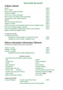 Carte et menu de La Langrotte à Le Grand Village Plage — Les crêpes maison, glaces artisanales, ...