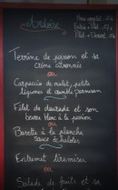 Carte et menu de Hissez Ø à Saint Trojan les Bains — Exemple de menu