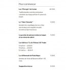 Carte et menu de Les poissons rouges à Saint Trojan les Bains — Pour commencer