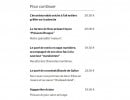 Carte et menu de Les poissons rouges à Saint Trojan les Bains — Pour continuer