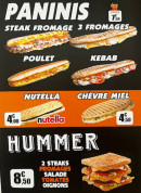 Carte et menu de Salam en ré à Saint Martin de Re — Les paninis et hummers