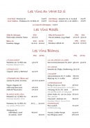 Carte et menu de Le Flandre à Saint Palais sur Mer — Vins