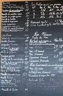 Carte et menu de Les viviers de Nadège à Fouras — Exemple de menu