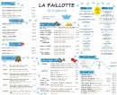 Carte et menu de La Paillotte à Les Mathes — Entrées, poissons, viandes...