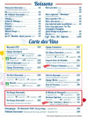 Carte et menu de Chez Christine et Jean-Luc à L' Eguille — Boissons et vins