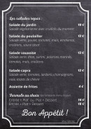 Menu Les Petits Plats d'Amélie - Carte sur place suite