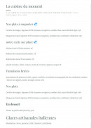 Carte et menu de Fumoir D'Angoulins à Angoulins — La carte