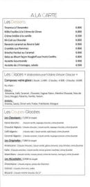 Carte et menu de Le Rochebonne à Angoulins — Desserts, glaces et coupes glacées