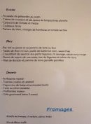 Carte et menu de Le Vivier à Angoulins — Entrées, plats, desserts,....