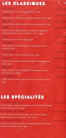 Menu L'ilot pizza - Les pizzas