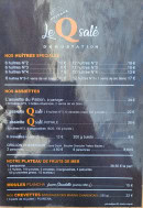 Carte et menu de Le Q Salé à Chaillevette — La carte