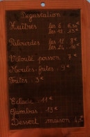 Carte et menu de Ferme des Aubains à Breuillet — L'ardoise