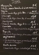 Menu Enjoy Bowling - Pizzas