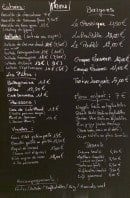 Menu Enjoy Bowling - Entrées, salades, viandes,...