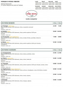 Menu Le Kiosque à Pizzas - Les pizzas